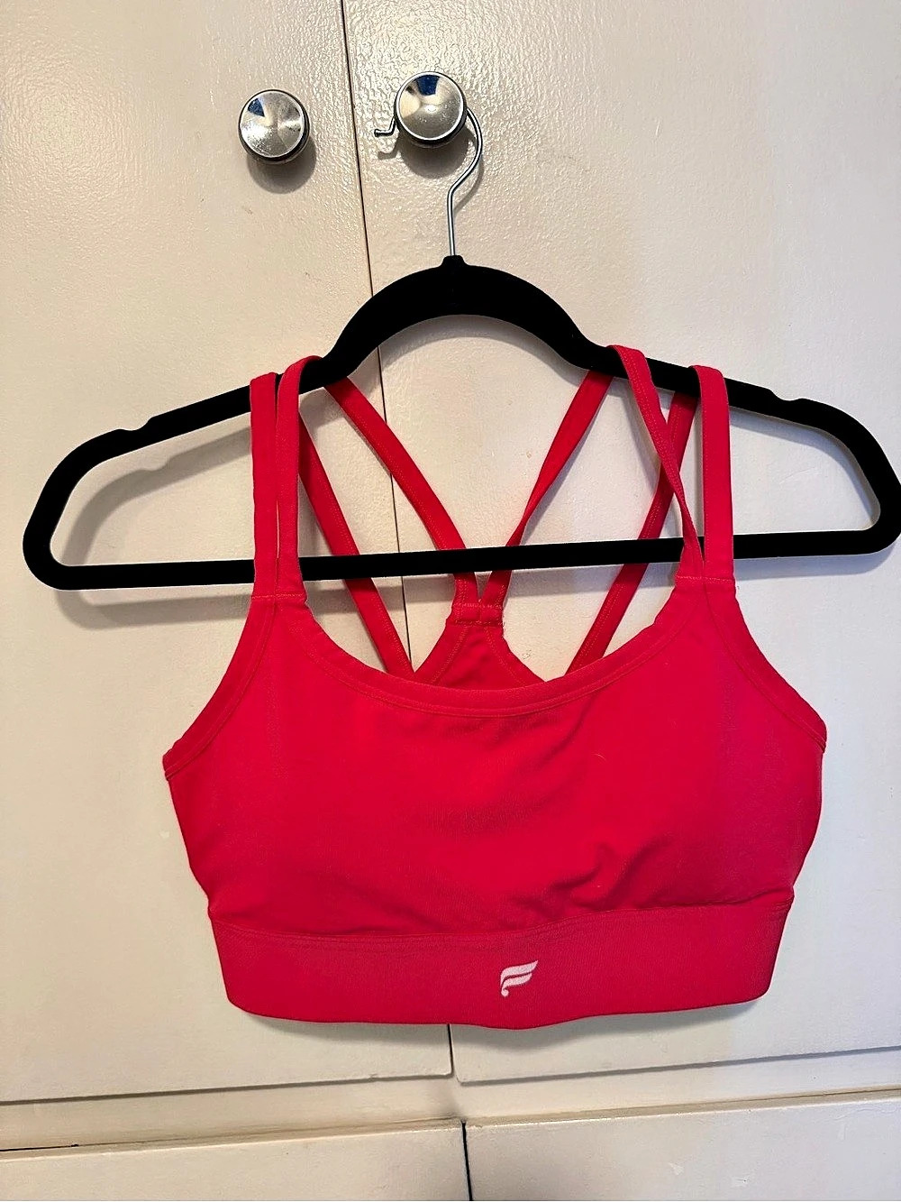 Fabletics Red Athletic Shorts Set - Picture 2 of 5